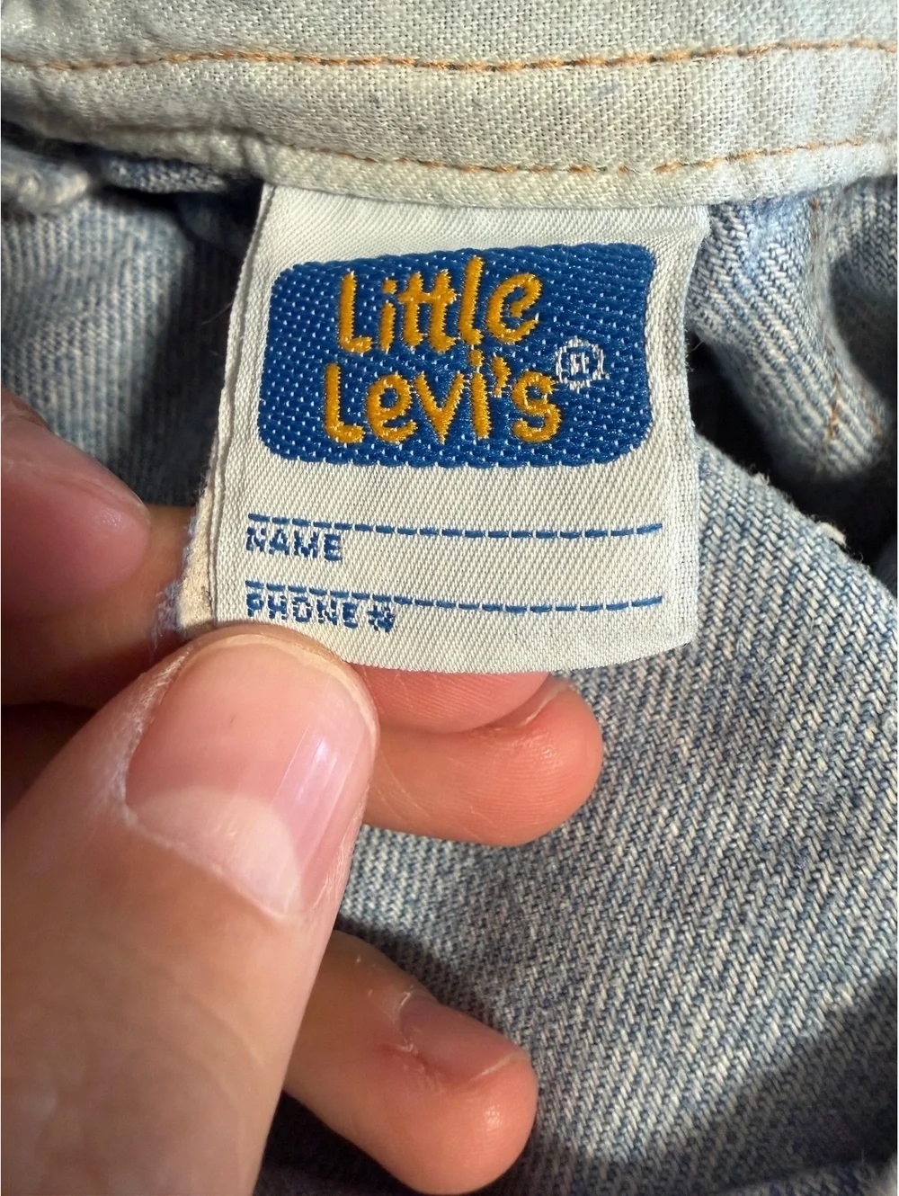 Vintage Orange Tag Little Levi’s Overalls Size 4t